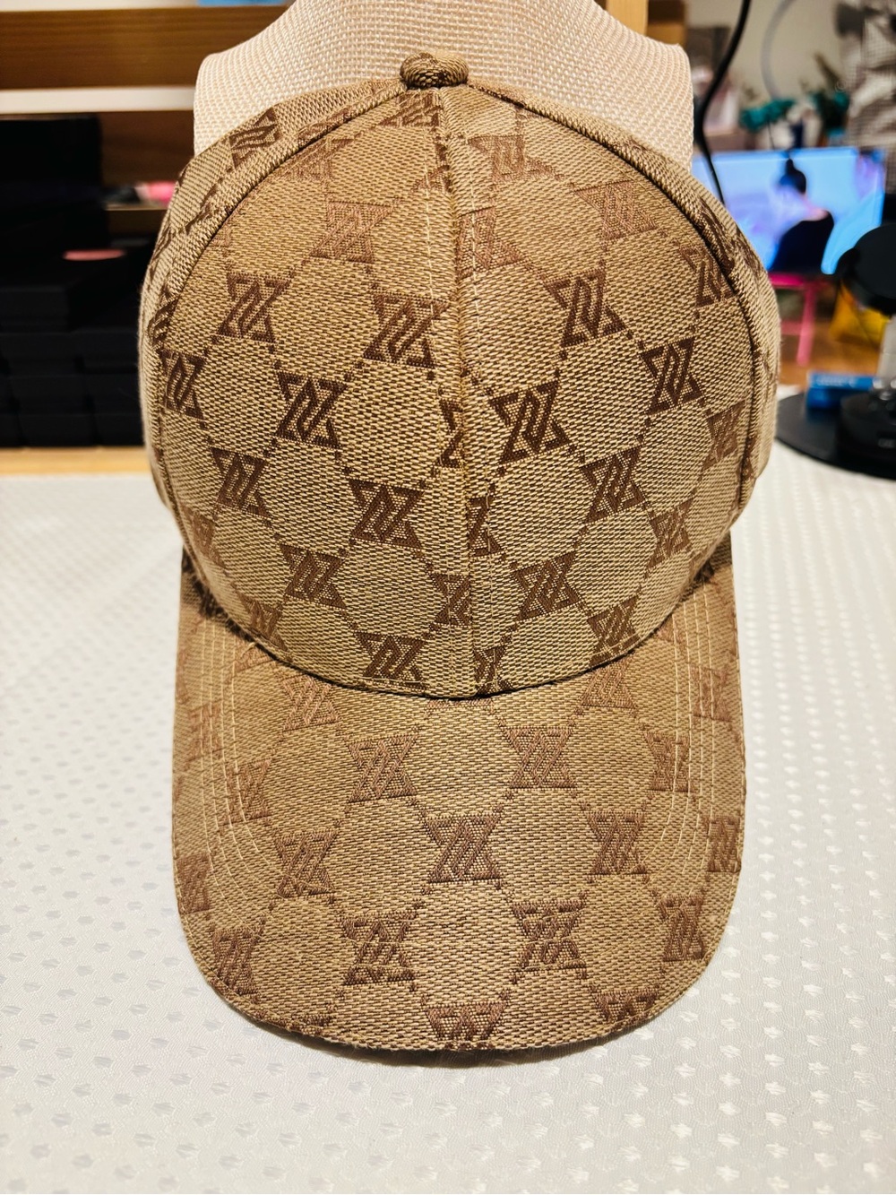 Women’s Brown Patterned Baseball Cap